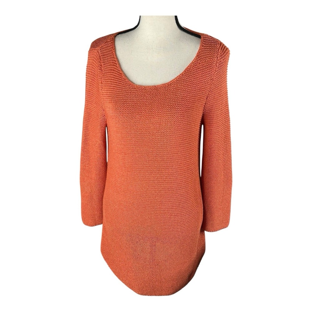 Lauren Ralph Lauren Medium Cotton ‎ Luxe Pullover Sweater Top Bateau Neck